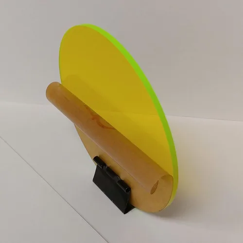 Miniatura 2 de Disco redondo circular fluorescente acrílico de 1/8 pulgadas de grosor, lente de luz de fiesta, señalización brillante y pantallas - Suministro