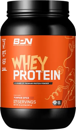 Miniatura 7 de BARE PERFORMANCE NUTRITION, Mezcla de proteína de suero BPN + proteína de caseína en polvo, vainilla, 25g de proteínas por porción, apoya