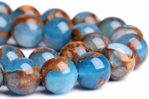 Miniatura 40 de 88 cuentas de cuarzo rutilado dorado de piedra natural de 4MM (5/32 de pulgada), gemas de grado 2A, cristal semiprecioso de actinolita, cuentas