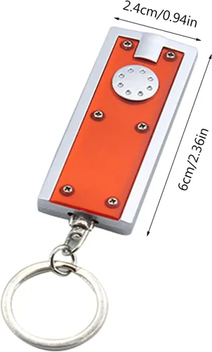 Miniatura 8 de 4Pcs Led Keyring Torches Bright Outdoor Waterproof Flashlight Torches Keyring Small Flashlight for Hiking Camping