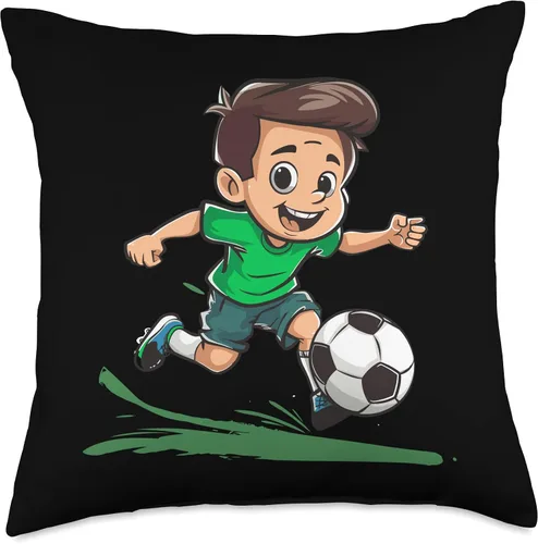 Miniatura 4 de Cojín de fútbol estilo de dibujos animados para niños