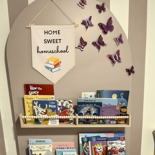 Miniatura 3 de Home Sweet Homeschool - Arte de pared inspirador para sala de lectura, decoración de bandera positiva para el hogar, estudio, sala de aprendizaje