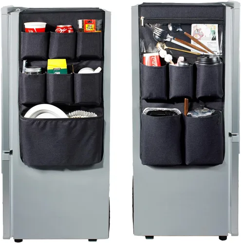Miniatura 8 de Over The Fridge Organizer Storage – Organizador de mini refrigerador mejorado 2023 – Esenciales de habitación universitaria para estudiantes