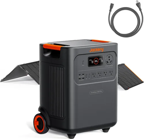 Miniatura 11 de Jackery - Estación de energía portátil HomePower 3600 Plus, salida de CA de 3600 W, generador solar LFP de 3584 Wh, expandible hasta 43 kWh