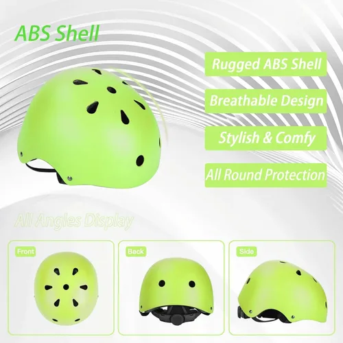 Miniatura 2 de Set de Casco de Bicicleta para Niños, Casco Ajustable para Niños de 3 a 15 Años, para Niños Pequeños, Niños y Niñas, para Varios Deportes