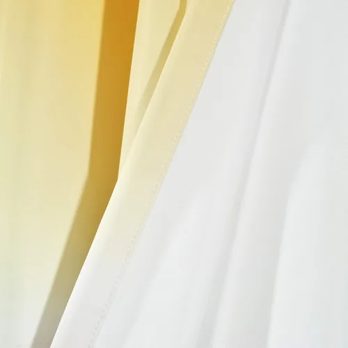 Miniatura 5 de Lush Decor Cortinas Ombre Fiesta con Filtro de Luz Juego de Paneles para Ventana para Sala, Comedor, Dormitorio (Par), 52" An x 84" L, Amarillo