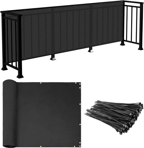 E&K Sunrise - Malla de privacidad para terraza, balcón, porche, cubierta, protección al aire libre, cerco de protección, red de patio, piscina,