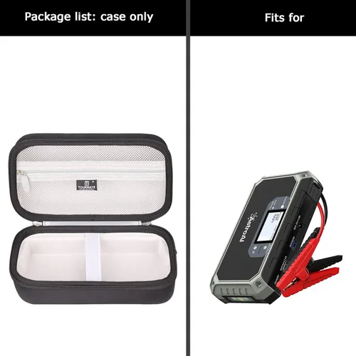 Miniatura 6 de Tourmate Estuche rígido compatible con AstroAI Arrancador de coche, estuche de viaje para AstroAI/S ZEVZ 2000A 12V 18000mAh Cargador de batería