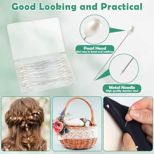 Miniatura 5 de Paxcoo Kit de herramientas de cinta floral y arreglo de alambre floral con cinta verde, alambre floral, alfiler de flores de boutonniere, cortador