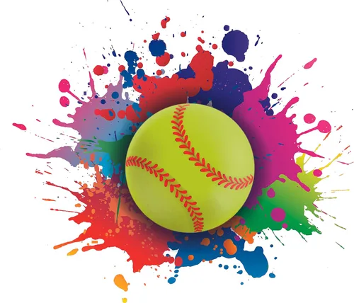 Calcomanía de vinilo para pared de pelota de tenis con fondo artístico, salpicadura de pelota en una pintura con diseño punk, decoración de pared