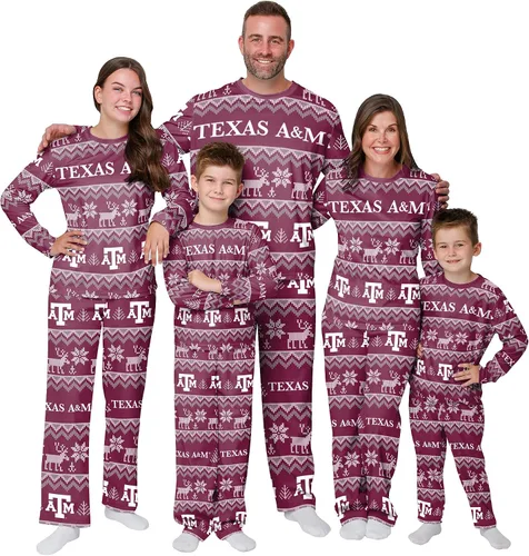 Miniatura 8 de FOCO - Conjunto de pijama familiar a juego con estampado llamativo del equipo de la NCAA, para unisex-adulto