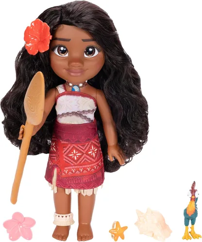 Disney Moana 2 Mi Amigo Cantante Moana Muñeca y Figura de Heihei Juego de Figuras para Niñas, Oficialmente Licenciado, Gran Regalo de Cumpleaños