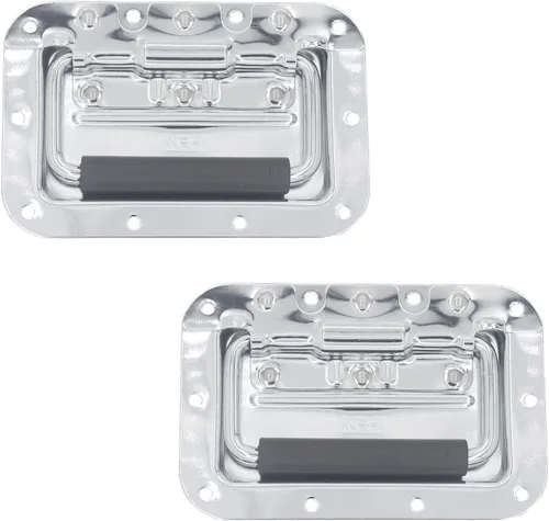 Miniatura 7 de 2 manijas con resorte, funda de hardware resistente para muebles, funda de anillo para caja de pecho, gabinete y altavoz con agarre de goma montado