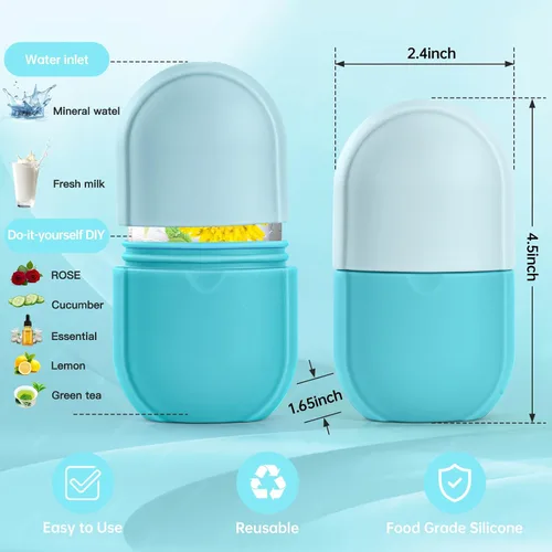 Miniatura 3 de Rodillo de hielo para cara y ojos, rodillo de hielo de belleza facial, herramientas para el cuidado de la piel, cubo facial, masaje facial Gua Sha