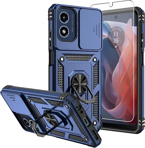 Miniatura 10 de Funda para Moto G 5G 2023, [No para la versión 2022] con protectores de pantalla y cubierta de cámara, [Grado militar] cubierta probada contra