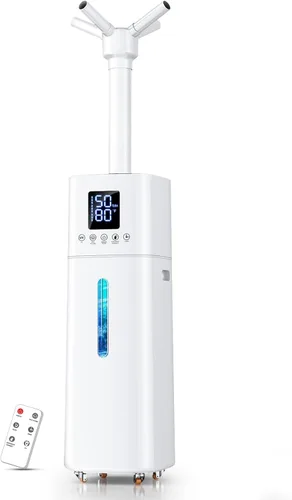 Miniatura 10 de Humidificador Nexva de 15L/4Gal para Habitación Grande, Neblina de 600mL/h, Cobertura de 1200 pies², Control Automático de Humedad, Tiempo de Negro