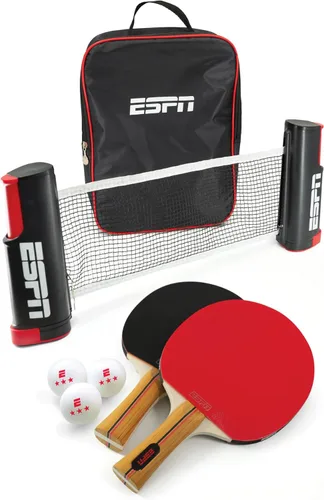 Miniatura 11 de ESPN Ping Pong Set, Table Tennis Ideal for Family Games and Game Night 2 paletas + pelotas