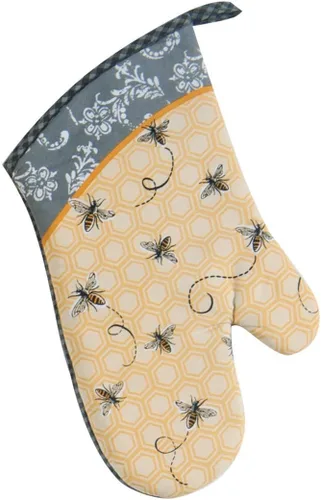 Miniatura 2 de Juego de cocina Bee Happy de 4 piezas, 2 toallas de rizo, manopla para horno, agarradera