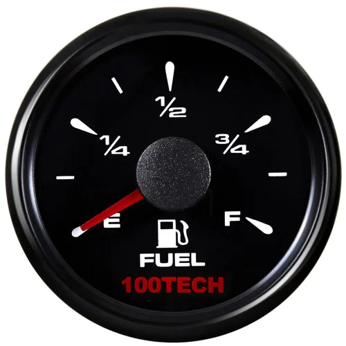 Miniatura 6 de 100TECH Medidor de Combustible 0-30 ohms Medidor de Nivel de Combustible Marino Impermeable 52mm 2-1/16"" Medidor de Combustible Diesel