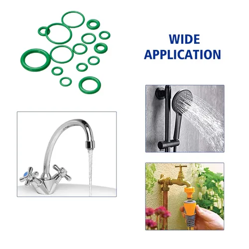Miniatura 4 de BUSY-CORNER Kit de 495 piezas de juntas tóricas métricas SAE con púa de junta tórica y herramientas de instalación, arandela de goma para A/C