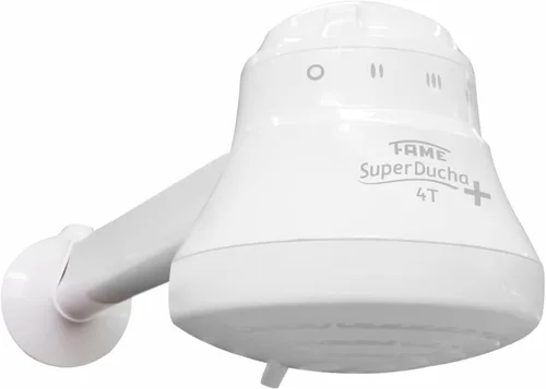 FAME - Ducha eléctrica 110V - 4 temperaturas.- 4400W - Incluye: Cabezal, manguera con cabezal de mano + soporte, tubo de instalación, resistencia de