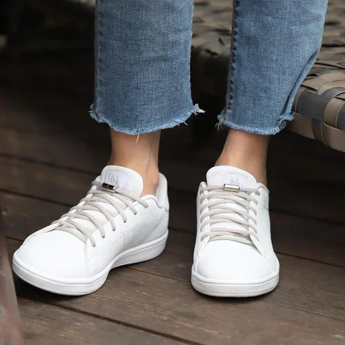 Miniatura 7 de Booyckiy 4 pares de cordones elásticos sin atar, cordones sin cordones para niños, adultos y ancianos, talla única