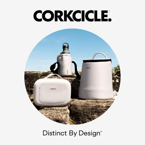 Miniatura 8 de Corkcicle Bolsa cruzada para botella de agua, correa ajustable, bolsillo interior acolchado, se adapta a vasos de 16 a 40 onzas, regalo de verano