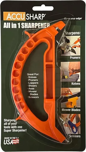 Miniatura 3 de AccuSharp Afilador todo en uno, afilador multiusos para cuchillos, tijeras, herramientas de jardín, afila y restaura cuchillos dentados, cuchillas