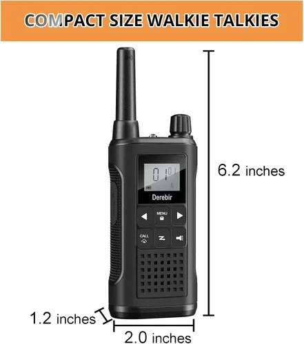 Miniatura 8 de Walkie Talkies para adultos, paquete de 2, walkie talkies recargables de largo alcance, 22 canales FRS, radios de 2 vías con alerta meteorológica