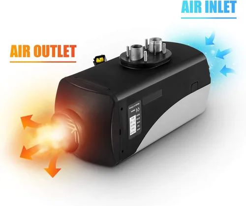 Miniatura 5 de Calentador diesel de 8KW, tanque de 15L, calentador de aire diesel de 12V, silenciador, calentador de estacionamiento diesel con monitor