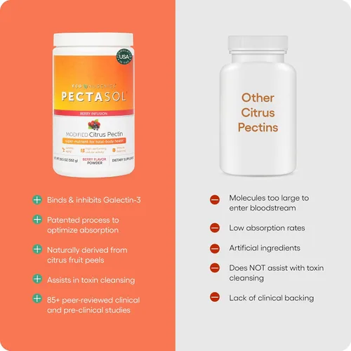 Miniatura 5 de PectaSol - Pectina cítrica modificada – 15 paquetes de 0.18 oz – Suplemento de salud corporal total para apoyar el corazón, el sistema inmunológico