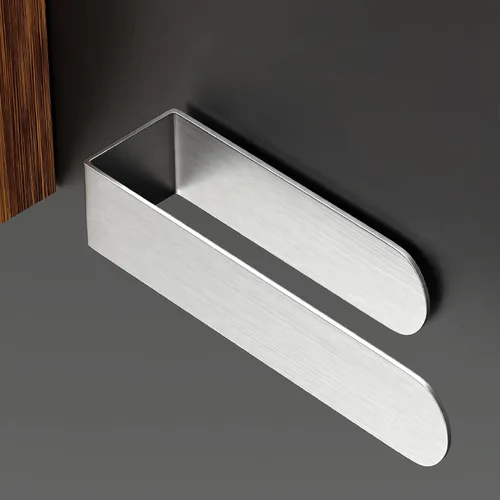Miniatura 12 de HUFEEOH Paquete de 2 soportes adhesivos para toallas de mano, soporte adhesivo para toallas montado en la pared, soporte de toalla de cocina