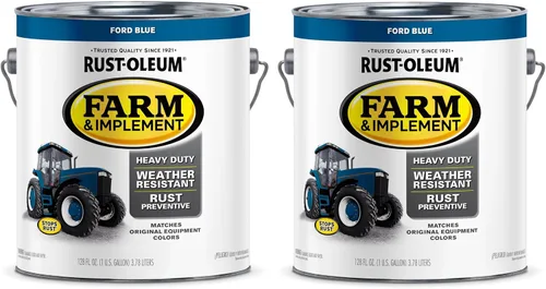 Miniatura 95 de Rust-Oleum 280131-6PK Pintura en aerosol para granjas e implementos, 12 onzas líquidas, color azul Ford, paquete de 6 Ford azul