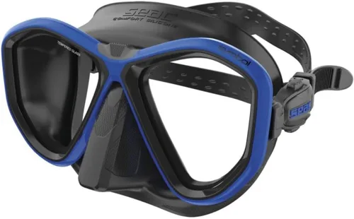 Miniatura 2 de Seac Símbolo, máscara de buceo hecha en Italia con dos lentes y hebilla 3D