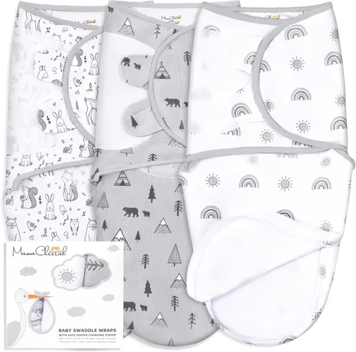 Miniatura 19 de Mama Cheetah Saco de envolver para bebés prematuros, saco de dormir orgánico para bebés prematuros, manta para envolver prematuros, envolturas