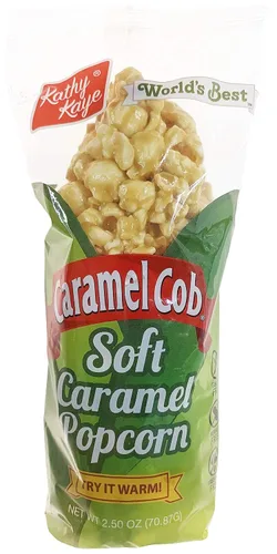 Miniatura 4 de Caramel Cob Soft Caramel Popcorn – 16 barras envueltas individualmente de 2.5 onzas – Sin gluten, sin maní ni nueces de árbol – Apto para microondas