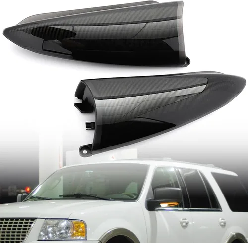 Miniatura 5 de Luces intermitentes de espejo lateral LED secuencial para F'ord Expedition Lincoln Navigator 2003-2006, lente ahumada, espejo ámbar, indicador