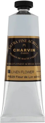 Miniatura 120 de Charvin Pintura acrílica profesional extrafina – verde absenta, tubo de 2.1 fl oz, pigmentos de triple fresado, resistente a la luz, pinturas