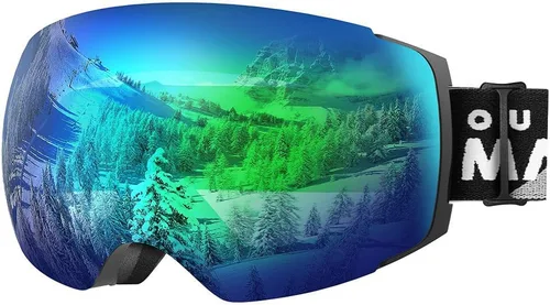 Miniatura 21 de OutdoorMaster Gafas de esquí PRO – sin marco, lente intercambiable, 100% protección UV400, gafas de nieve para hombres y mujeres
