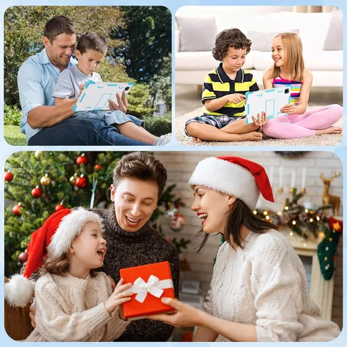 Miniatura 7 de Tablet para niños de 10 pulgadas Android 14 con funda protectora, Octa-Core, 10GB+64GB/512GB expandible, batería de 6000mAh, WiFi, BT, control