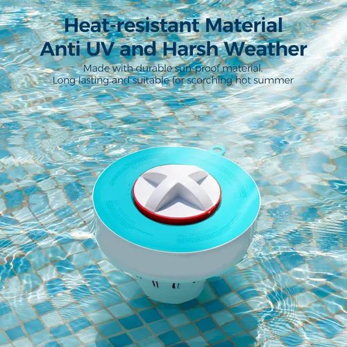 Miniatura 4 de Dispensador de tabletas de piscina para tabletas de 3 pulgadas, soporte flotante para tableta con recordatorio y 3 ajustes ajustables, flotante