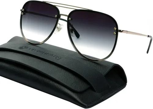 Miniatura 4 de Premium Rimless Oversized Aviator Sunglasses for Women, Polarized PC Lens UV Protection Womens Shade VF2203
