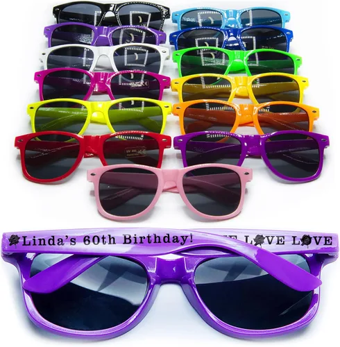 Miniatura 11 de Gafas de sol de boda personalizadas en destino a granel favores de boda para invitados nupcial fiesta gafas de sol conjunto