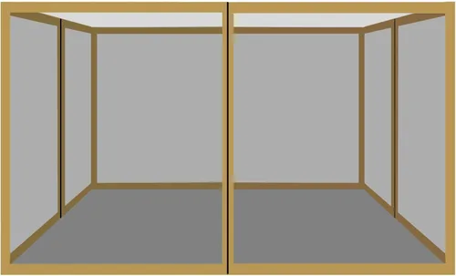 Miniatura 9 de Paredes laterales de malla para toldo desplegable de 10 x 10, mosquitera, panel lateral de malla para tienda de campaña y kiosco Beige