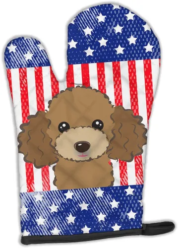 Miniatura 120 de Caroline's Treasures BB4020OVMT Dog House Collection Border Collie - Guante de horno grueso resistente al calor para sartenes calientes y horno