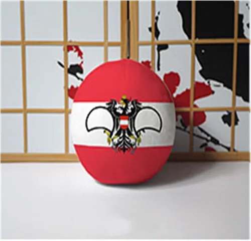 Miniatura 19 de Polandball Countryballs Muñeco de peluche Ucrania España Hungría Portugal Rumanía Grecia Austria México Polonia Ball (15,3.8 pulgadas)