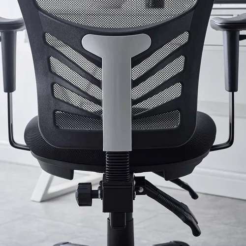 Miniatura 12 de Modway EEI-757-BLK Silla de oficina ergonómica articulada de malla en negro Color negro.