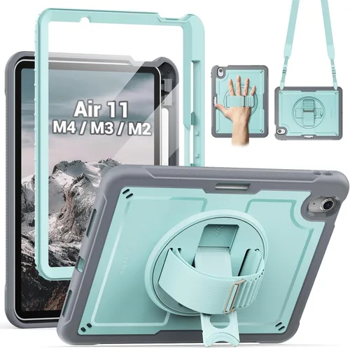 Miniatura 10 de SEYMAC Funda protectora a prueba de golpes para iPad Air de 11 pulgadas M4, M3, M2 (2026/2025/2024), funda protectora a prueba de golpes