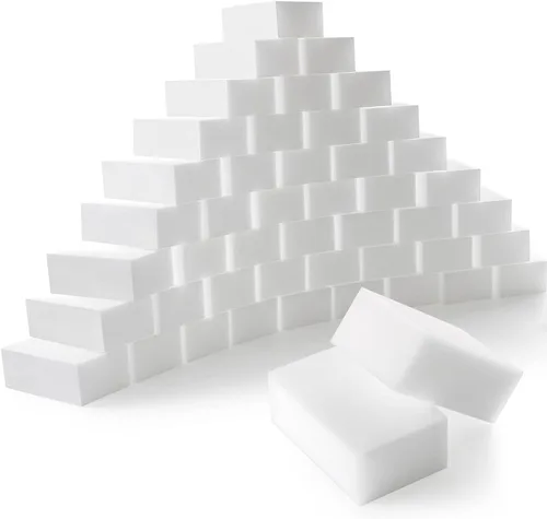 Miniatura 13 de Trendbox Paquete de 50 esponjas de melamina mágicas de limpieza en espuma de melamina a granel para platos, esponjas borradoras para limpieza