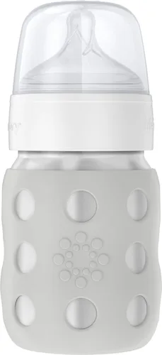 Miniatura 23 de Lifefactory Biberón de cuello ancho aislado al vacío de acero inoxidable de 8 onzas con pezón para sorber, melón, LS2251WCA4 Cantaloupe